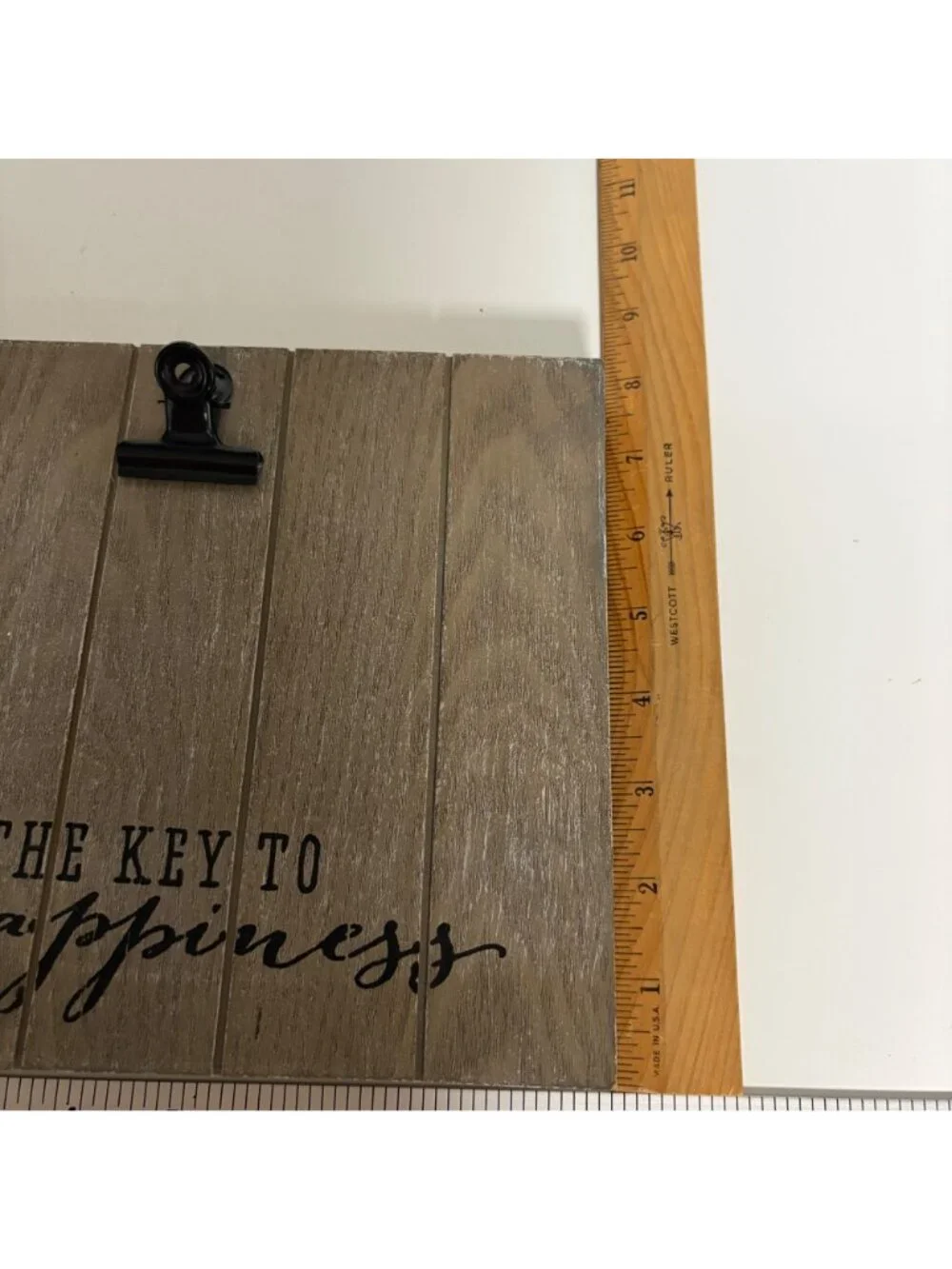 Rustic Wooden Family Photo Clip Board FAMILY IS THE KEY TO HAPPINESS 9